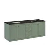 Chicago 72" Double Vanity, Smokey Celadon, w/ 3 CM Phantome Eclos Top