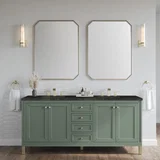 Chicago 72" Double Vanity, Smokey Celadon, w/ 3 CM Phantome Eclos Top