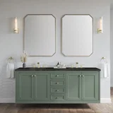 Chicago 72" Double Vanity, Smokey Celadon, w/ 3 CM Phantome Eclos Top