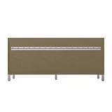 Chicago 72" Double Vanity, Walnut Whisper, w/ 3 CM Eternal Jasmine Pearl Silestone® Top
