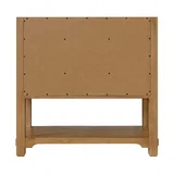 Malibu 36" Single Vanity, Amber Birch w/ 3 CM Charcoal Soapstone Top