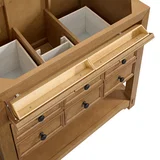 Malibu 36" Single Vanity, Amber Birch w/ 3 CM Lime Delight Top