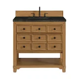 Malibu 36" Single Vanity, Amber Birch, w/ 3 CM Phantome Eclos Top