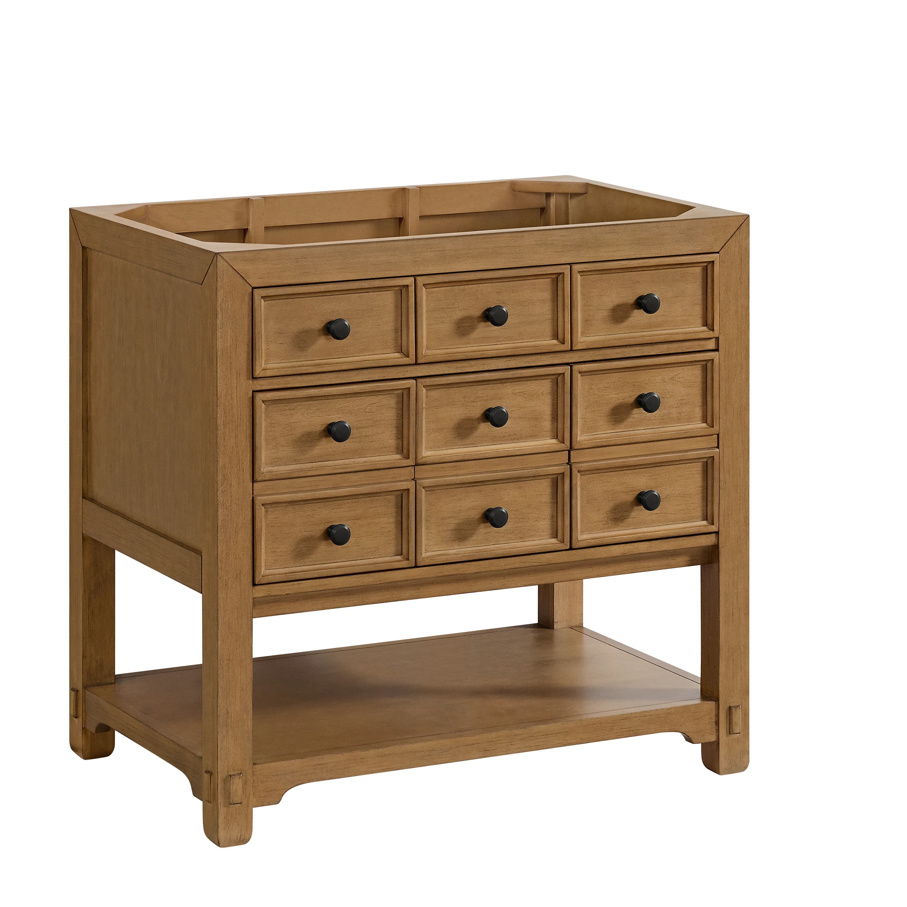Malibu 36" Single Vanity, Amber Birch, w/ 3 CM Phantome Eclos Top