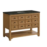 Malibu 48" Single Vanity, Amber Birch, w/ 3 CM Phantome Eclos Top
