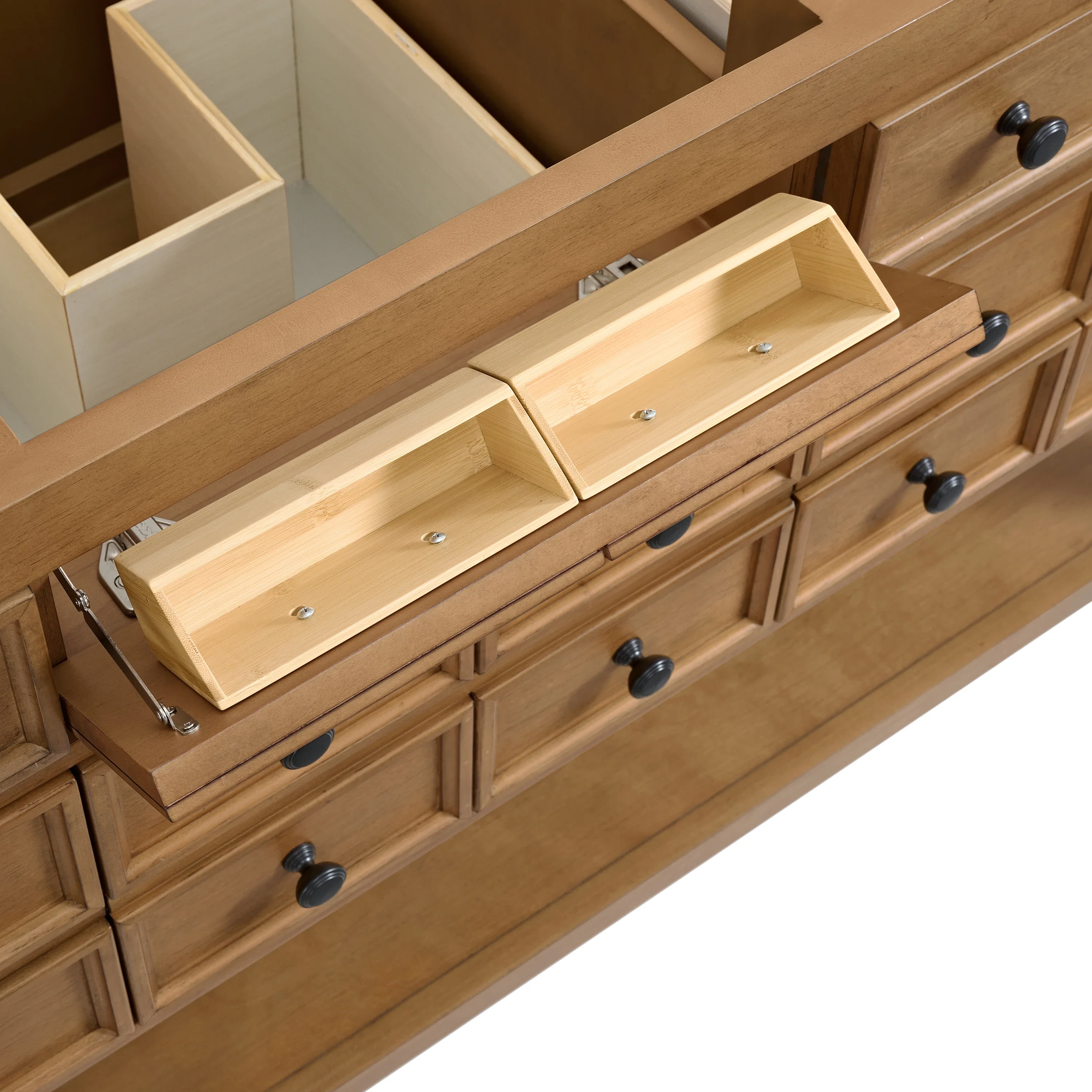 Malibu 60" Single Vanity, Amber Birch, w/ 3 CM Phantome Eclos Top