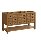 Malibu 60" Single Vanity, Amber Birch, w/ 3 CM Phantome Eclos Top