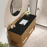 Malibu 60" Single Vanity, Amber Birch, w/ 3 CM Phantome Eclos Top