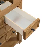 Malibu 60" Single Vanity, Amber Birch, w/ 3 CM Siberian Silestone Top