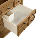Malibu 72" Double Vanity, Amber Birch w/ Single Hole 3 CM White Zeus Top & Backsplash