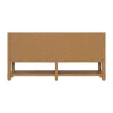 Malibu 72" Double Vanity Cabinet, Amber Birch