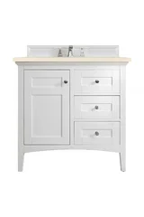 Palisades 36" Single Vanity Cabinet, Bright White