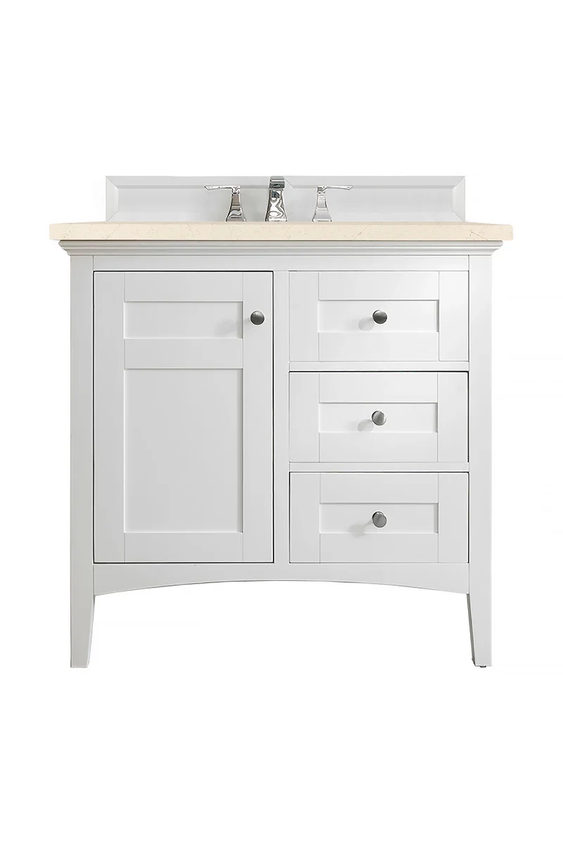 Palisades 36" Single Vanity Cabinet, Bright White