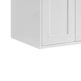 Chianti 20" Single Cabinet, Glossy White, Brushed Nickel