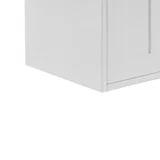 Chianti 20" Single Cabinet, Glossy White, Champagne Brass