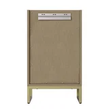 Chianti 20" Single Cabinet, Walnut Whisper, Champagne Brass
