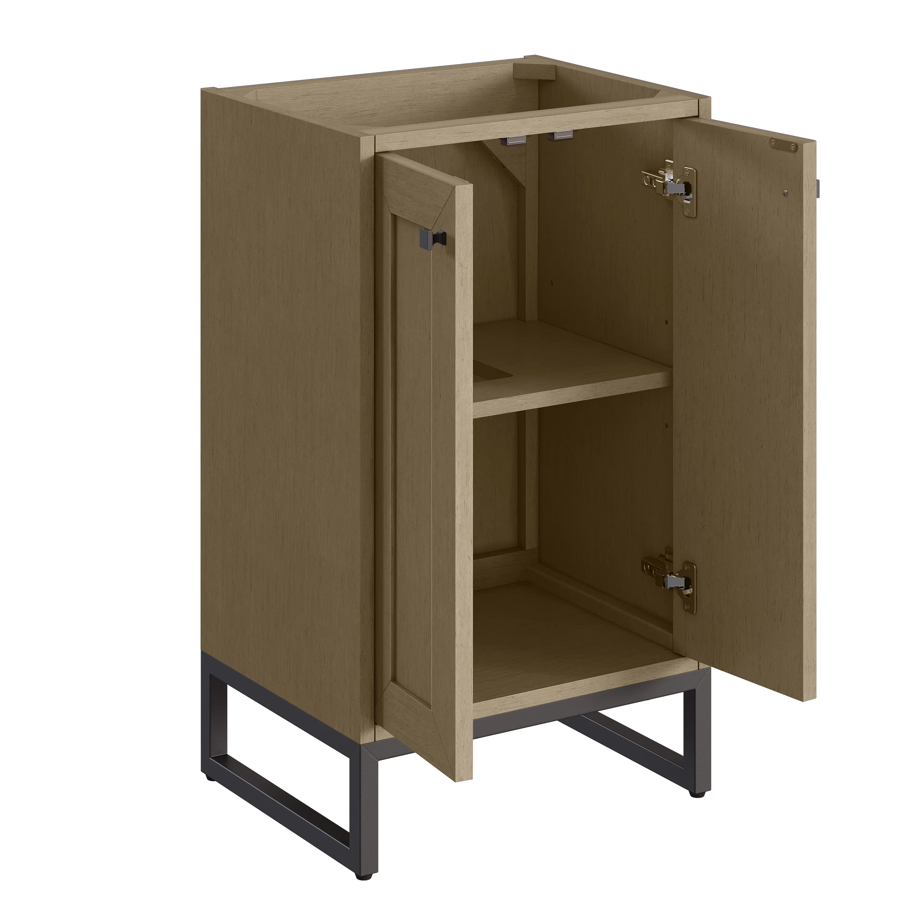 Chianti 20" Single Cabinet, Walnut Whisper, Matte Black