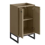 Chianti 20" Single Cabinet, Walnut Whisper, Matte Black