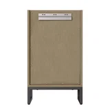 Chianti 20" Single Cabinet, Walnut Whisper, Matte Black