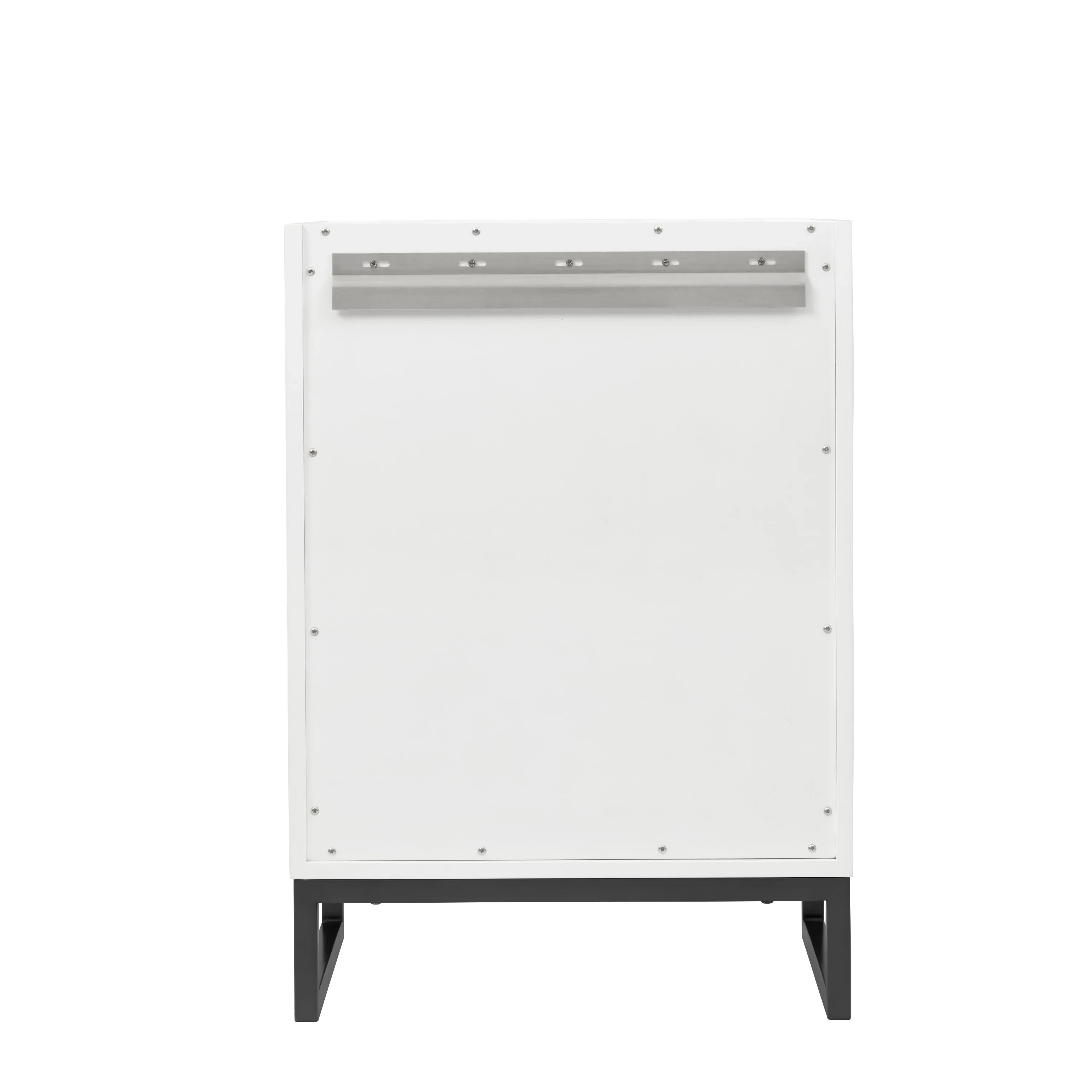 Chianti 24" Single Cabinet, Glossy White, Matte Black