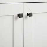 Chianti 24" Single Cabinet, Glossy White, Matte Black