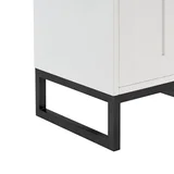 Chianti 24" Single Cabinet, Glossy White, Matte Black