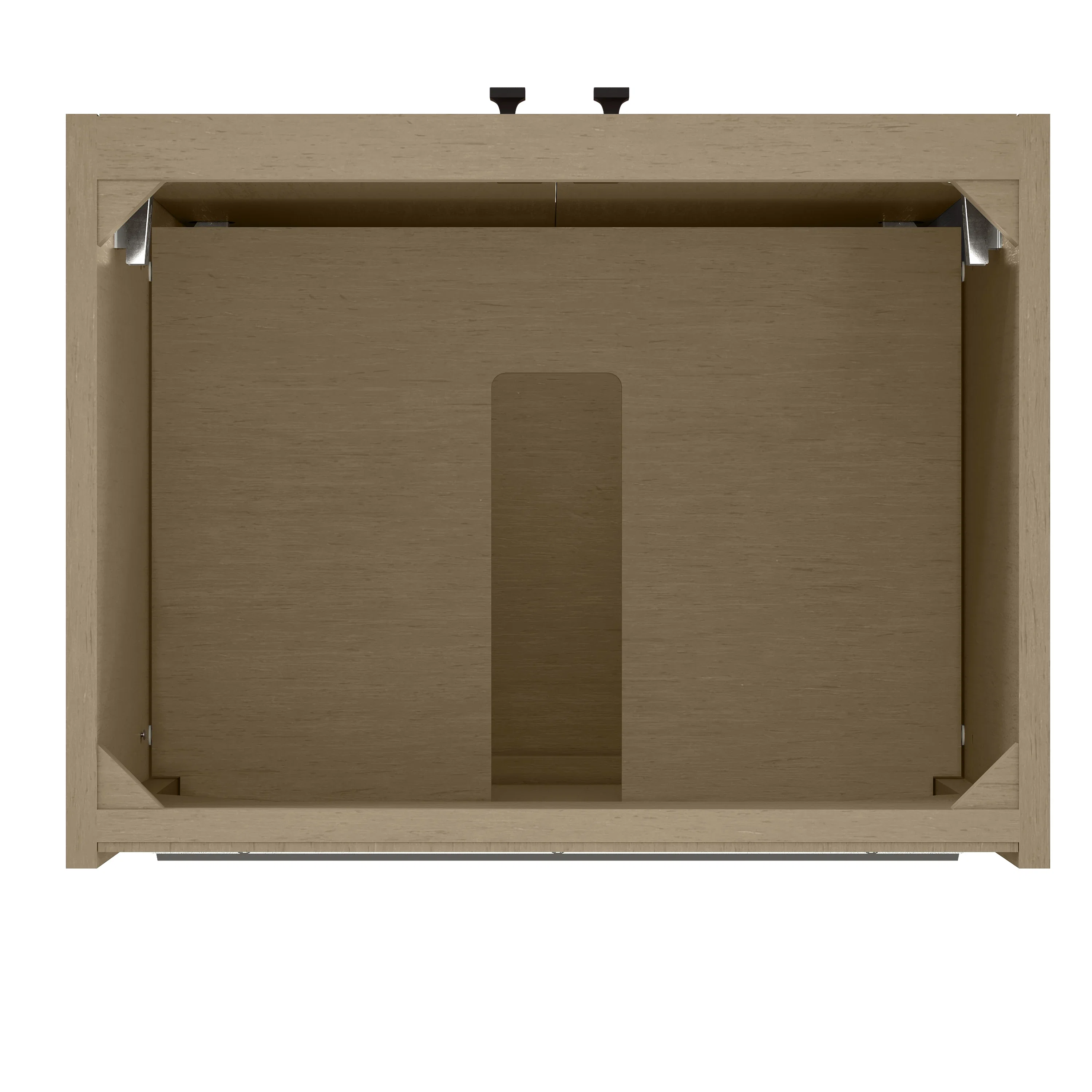 Chianti 24" Single Cabinet, Walnut Whisper, Matte Black