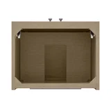 Chianti 20" Single Vanity, Walnut Whisper, Brushed Nickel, w/ White Glossy Composite Stone Top