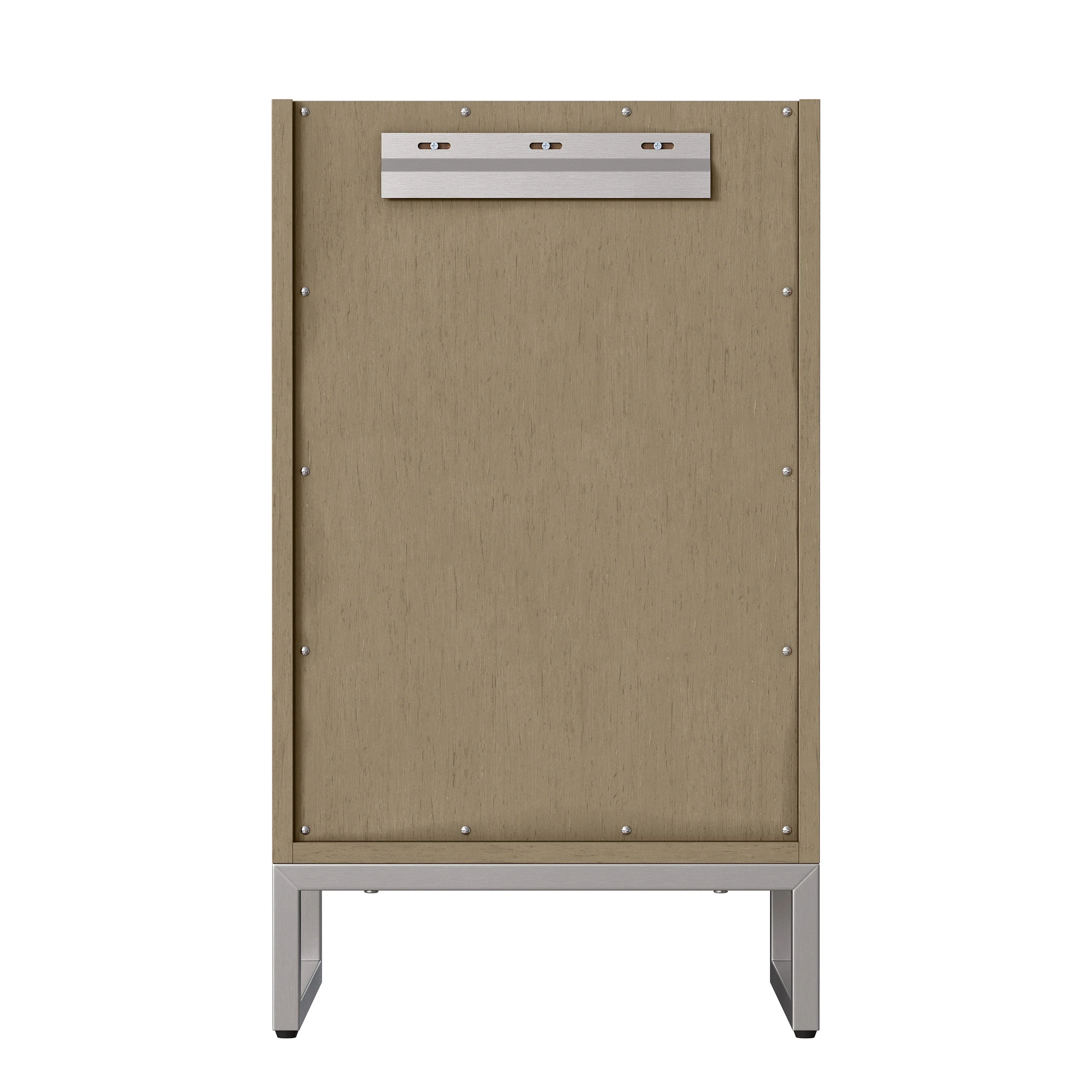 Chianti 20" Single Vanity, Walnut Whisper w/ White Glossy Composite Stone Top