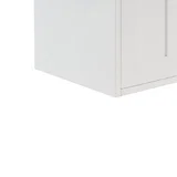 Chianti 24" Single Vanity, Glossy White, Matte Black, w/ White Glossy Composite Stone Top