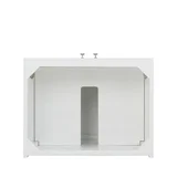Chianti 24" Single Vanity, Glossy White w/ White Glossy Composite Stone Top