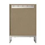 Chianti 24" Single Vanity, Walnut Whisper w/ White Glossy Composite Stone Top