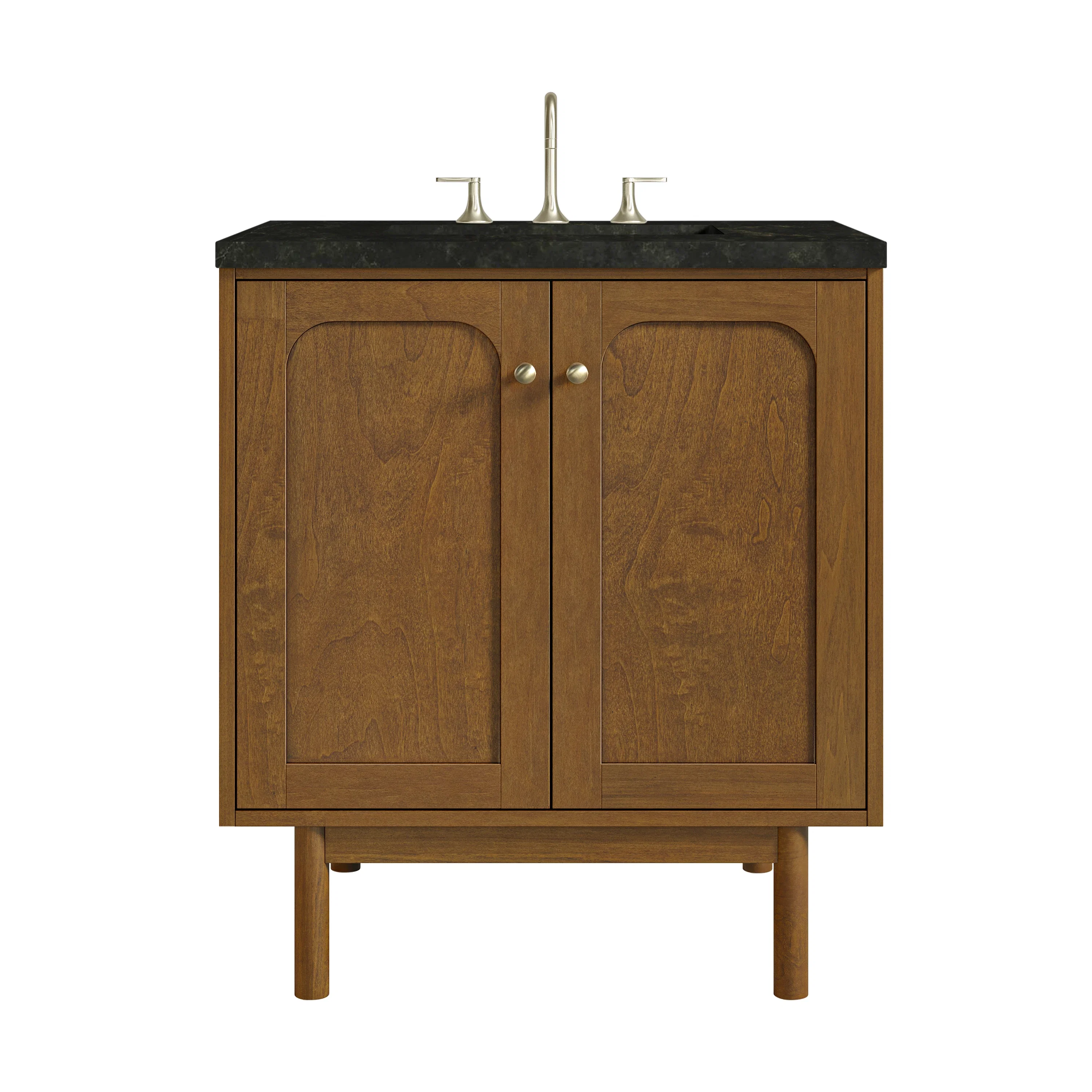 Laurent 30" Single Vanity, Honey Oak w/ 3 CM Phantome Eclos Top