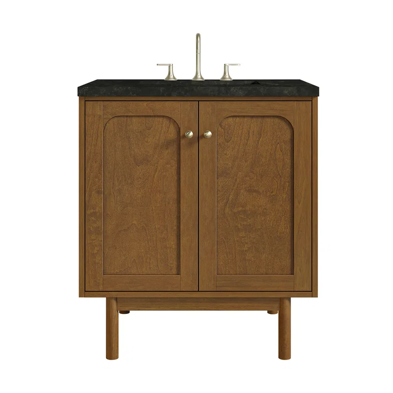 Laurent 30" Single Vanity, Honey Oak w/ 3 CM Phantome Eclos Top