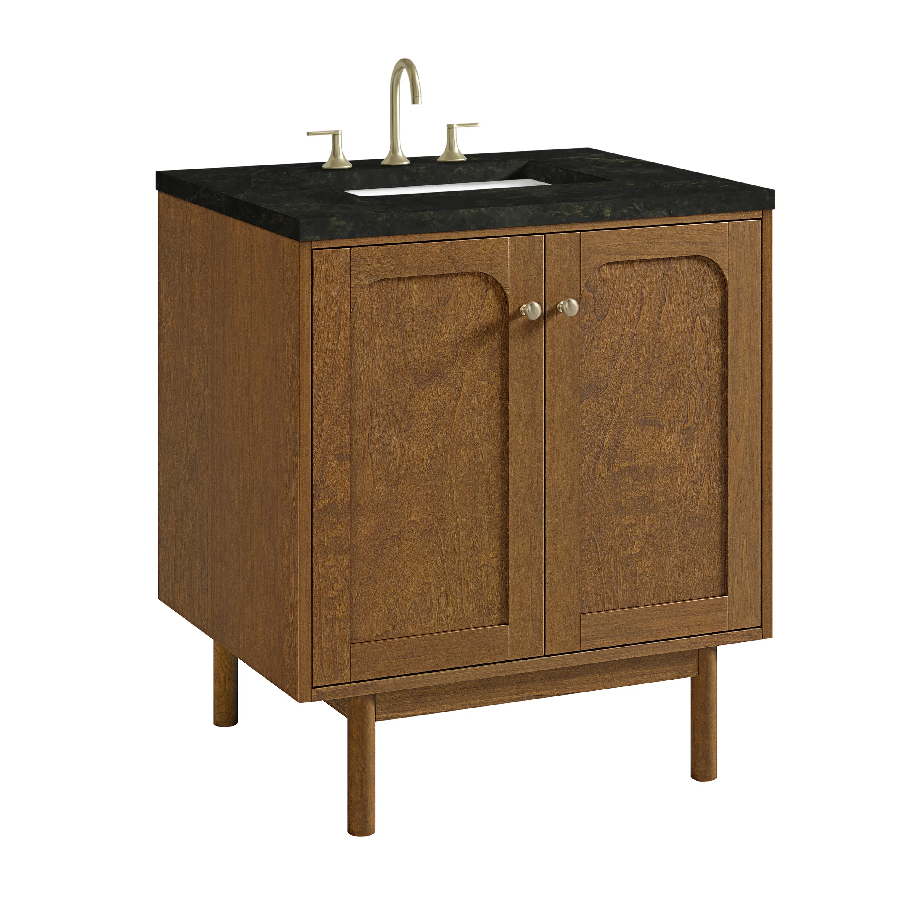 Laurent 30" Single Vanity, Honey Oak w/ 3 CM Phantome Eclos Top