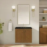Laurent 30" Single Vanity, Honey Oak w/ 3 CM Phantome Eclos Top