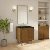 Laurent 30" Single Vanity, Honey Oak w/ 3 CM Phantome Eclos Top