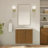 Laurent 30" Single Vanity, Honey Oak w/ 3 CM Tajnar Eclos Top