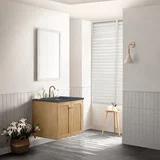 Laurent 30" Single Vanity, Light Natural Oak w/ 3 CM Charcoal Soapstone Top