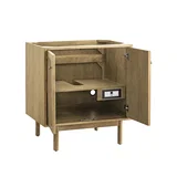 Laurent 30" Single Vanity, Light Natural Oak w/ 3 CM Eternal Jasmine Pearl Top