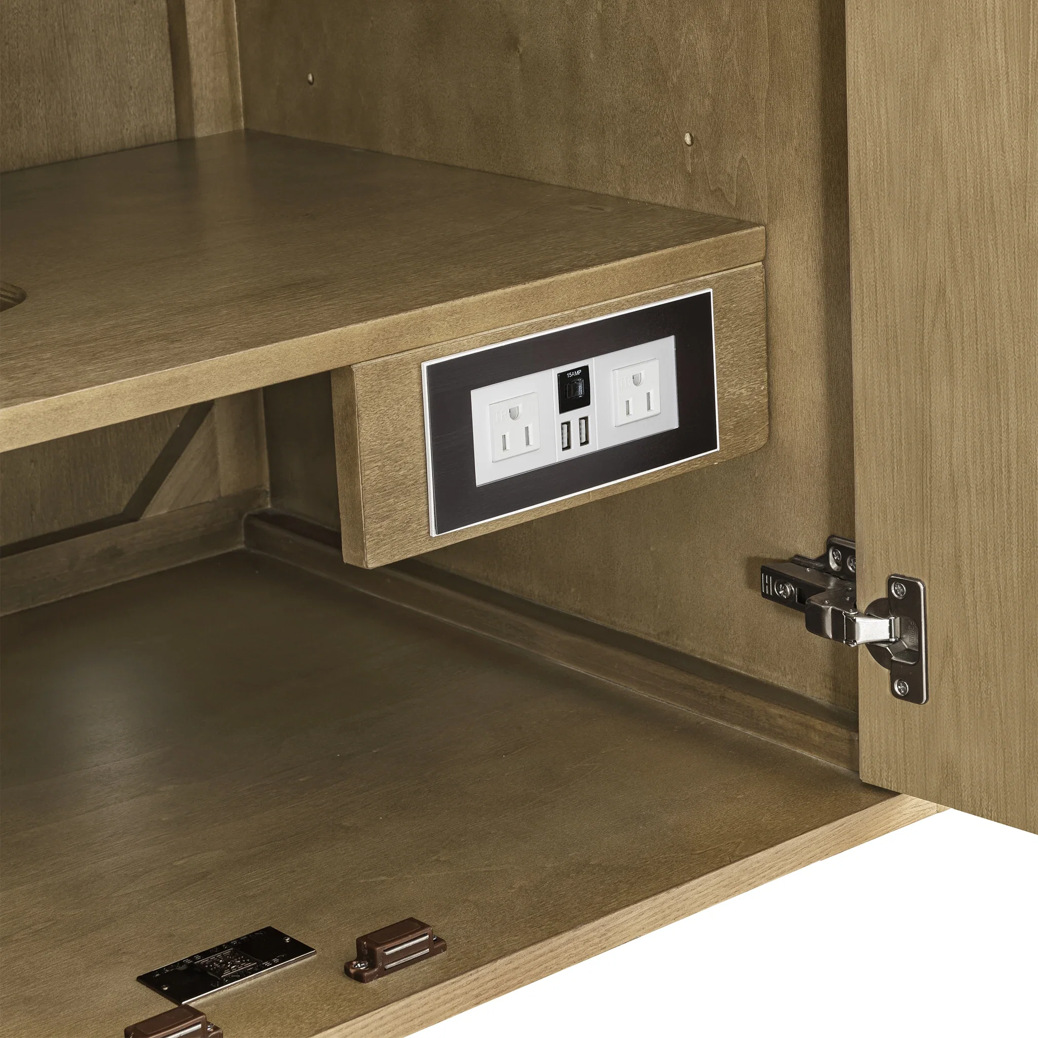Laurent 30" Single Vanity, Light Natural Oak w/ 3 CM Eternal Jasmine Pearl Top