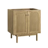 Laurent 30" Single Vanity, Light Natural Oak w/ 3 CM Eternal Jasmine Pearl Top