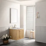 Laurent 30" Single Vanity, Light Natural Oak w/ 3 CM Eternal Jasmine Pearl Top