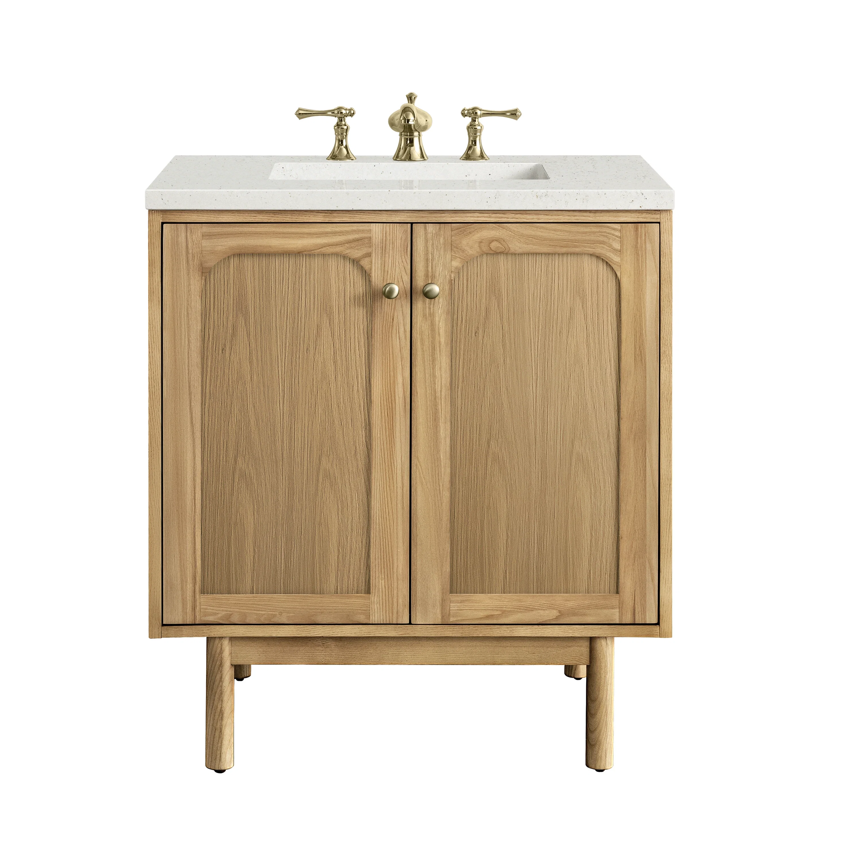 Laurent 30" Single Vanity, Light Natural Oak w/ 3 CM Lime Delight Top
