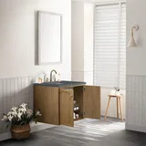 Laurent 30" Single Vanity, Light Natural Oak w/ 3 CM Parisien Bleu Top