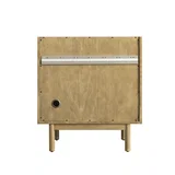 Laurent 30" Single Vanity, Light Natural Oak w/ 3 CM Parisien Bleu Top