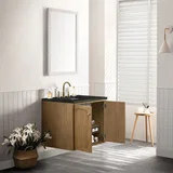 Laurent 30" Single Vanity, Light Natural Oak, w/ 3 CM Phantome Eclos Top