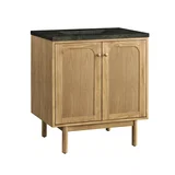 Laurent 30" Single Vanity, Light Natural Oak, w/ 3 CM Phantome Eclos Top