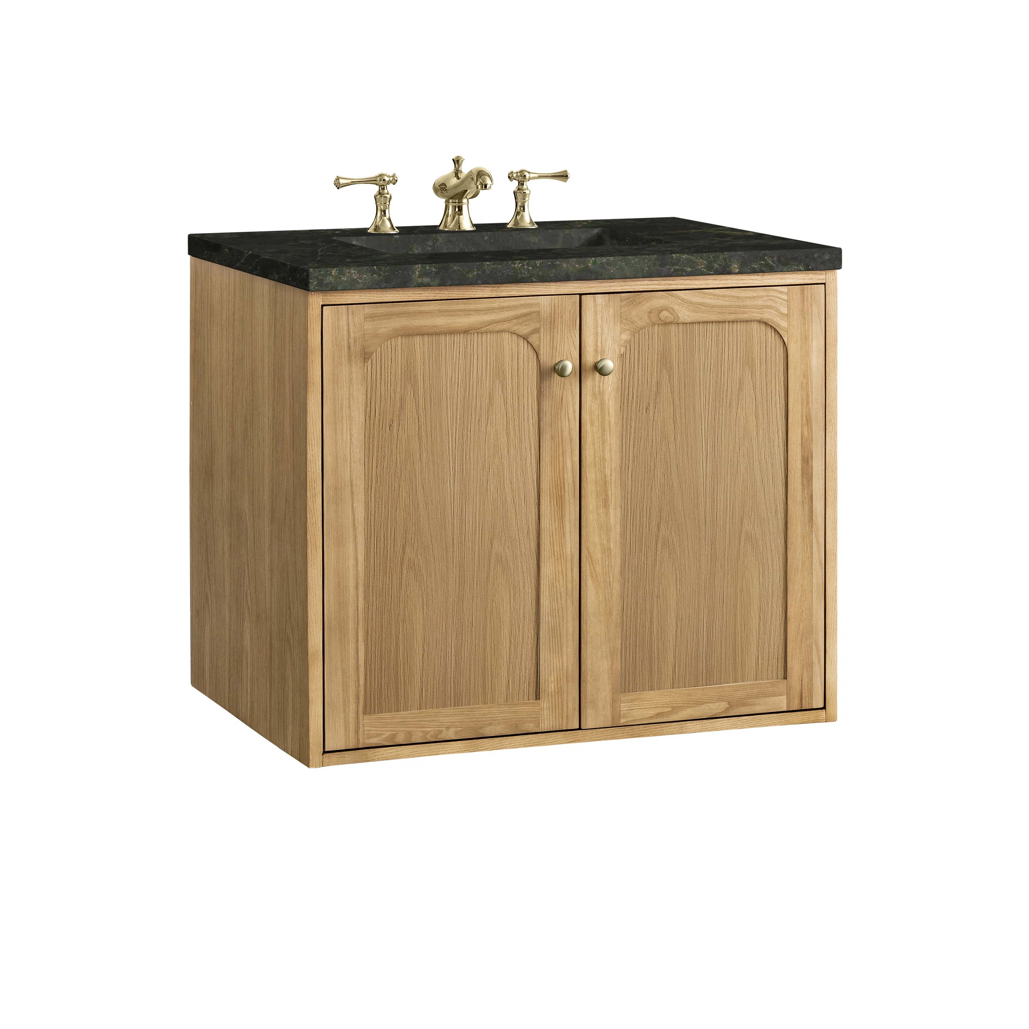 Laurent 30" Single Vanity, Light Natural Oak, w/ 3 CM Phantome Eclos Top