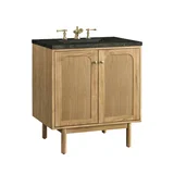 Laurent 30" Single Vanity, Light Natural Oak, w/ 3 CM Phantome Eclos Top